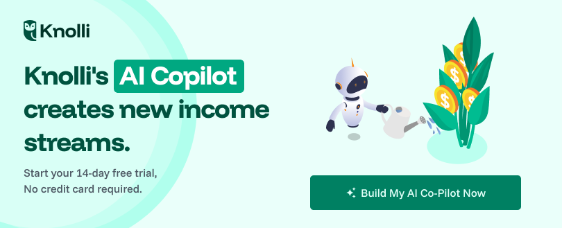 Knolli's copilot creates income streams