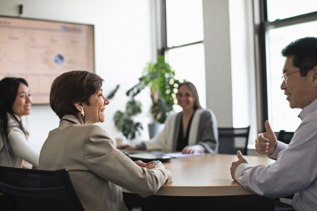 People at office conference room
