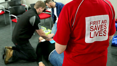 Technology in First Aid Training Tweed with AR and CPR mannequins