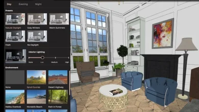 “AI-powered platform generating digital interior design layout”