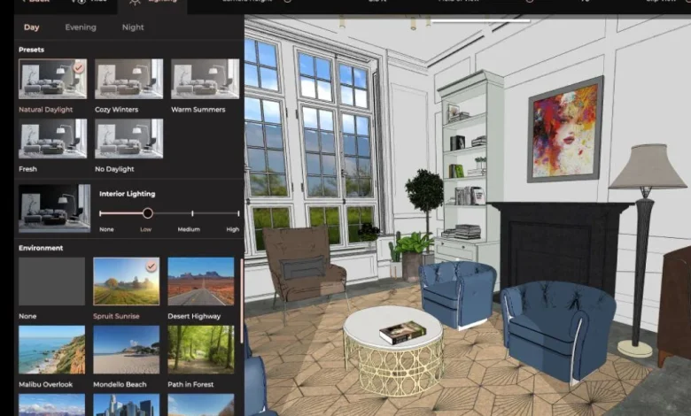 “AI-powered platform generating digital interior design layout”
