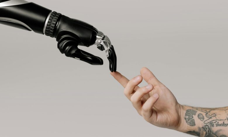 Professionals learning artificial intelligence skills to bridge the AI workforce gap through advanced education
