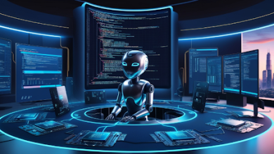 Workflow showing AI coding agent automating software development tasks