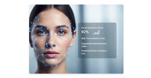 “AI hairstyle simulation preview using facial analysis technology”