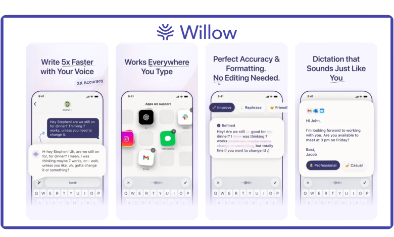 Willow's AI iOS App