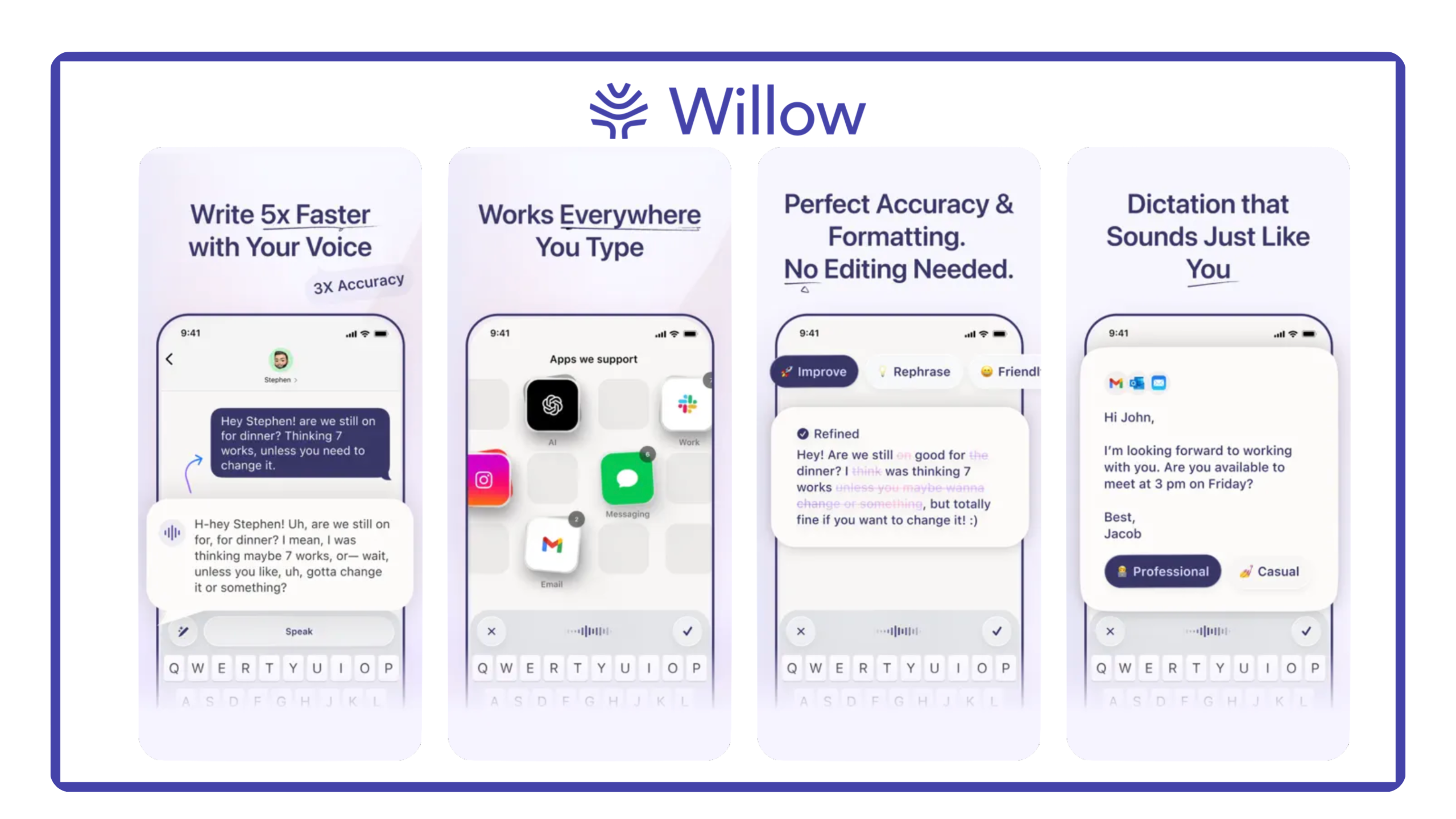 Willow's AI iOS App