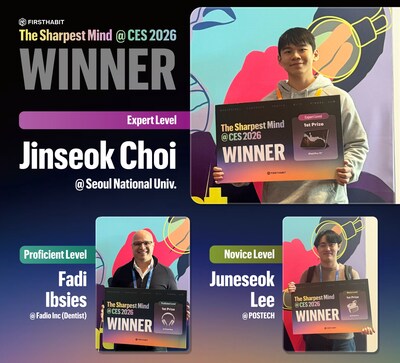 FIRSTHABIT Successfully Concludes CES 2026 CHALK AI Math Challenge Once Again and Announces Winners