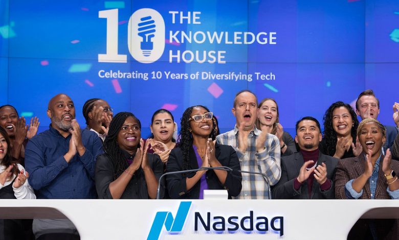The Knowledge House at NASDAQ for 2024 10th Anniversary