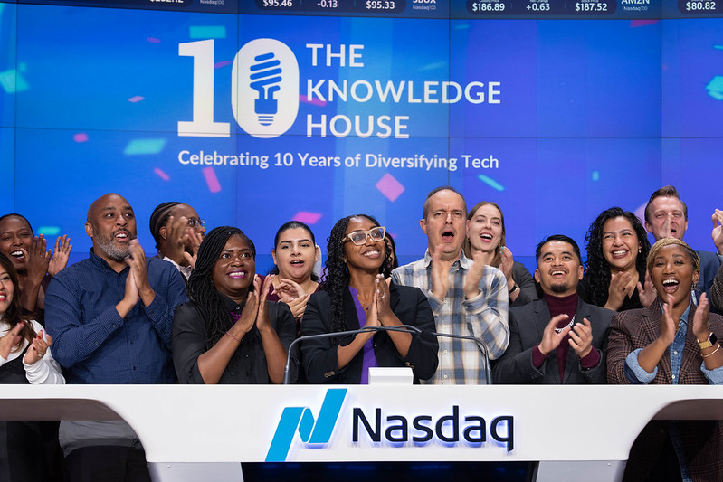 The Knowledge House at NASDAQ for 2024 10th Anniversary