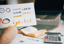 Finance leader analyzing financial graphs