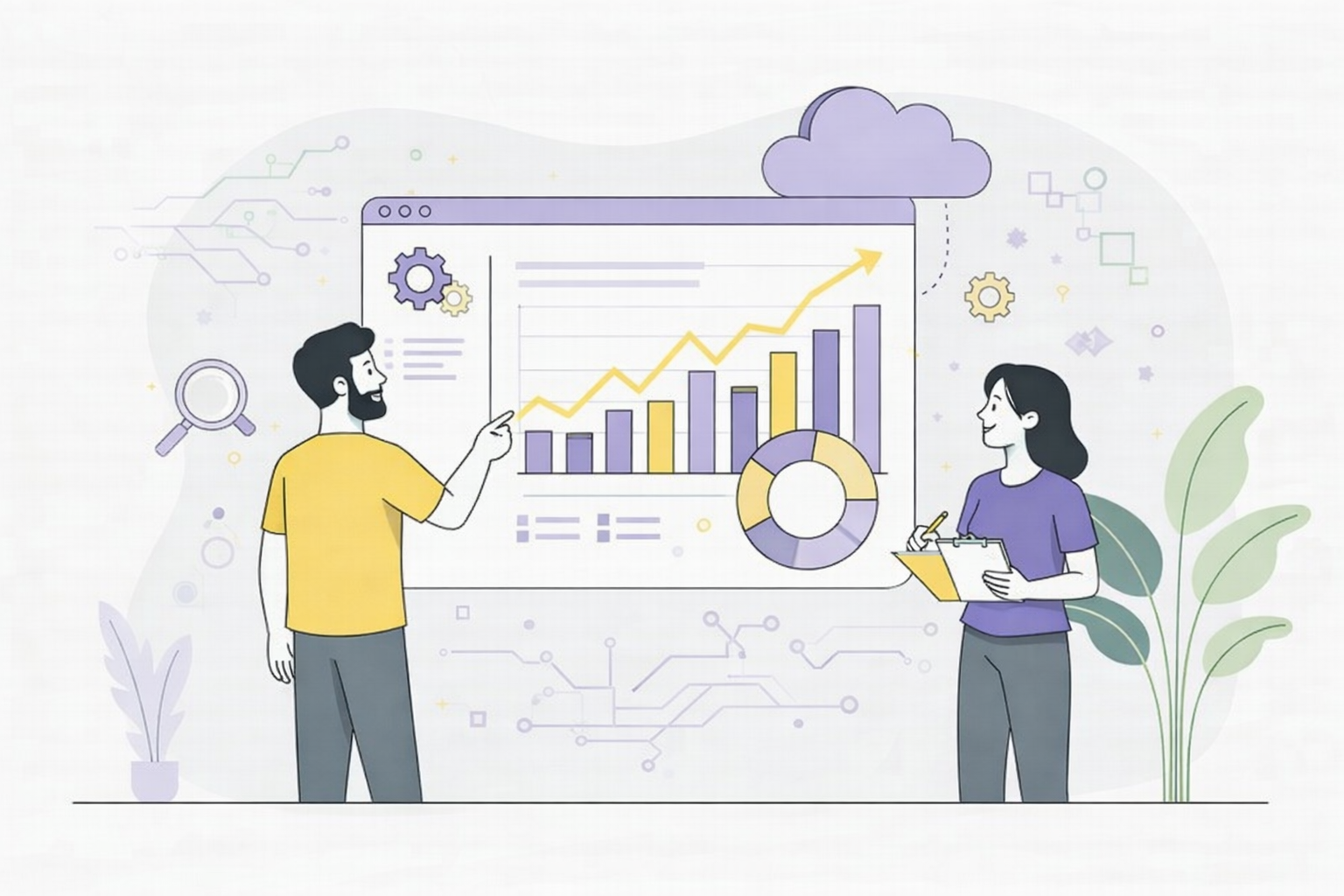 Illustration representing an increase in collected data.