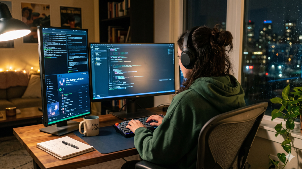The AI Journal article illustration on vibe coding and senior engineers