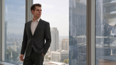 A business portrait of Vladimir Sadkov, an entrepreneur