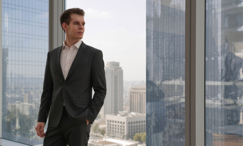 A business portrait of Vladimir Sadkov, an entrepreneur