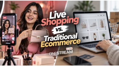 Live shopping vs. traditional ecommerce comparison